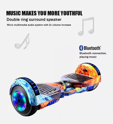 10 pouces à deux roues à poignée 350w moteur 6.5 hoverboard haut-parleur avec batterie 36V batterie au lithium et pneu 10 pouces