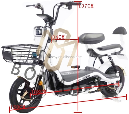 Vélo électrique à batterie électronique pour adultes avec une capacité de batterie de 20AH et un système de freinage de ligne de freinage