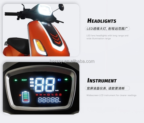 Voiture électrique de route chaude 48v1000w Voiture de voyage à pédales pour voyages en moto