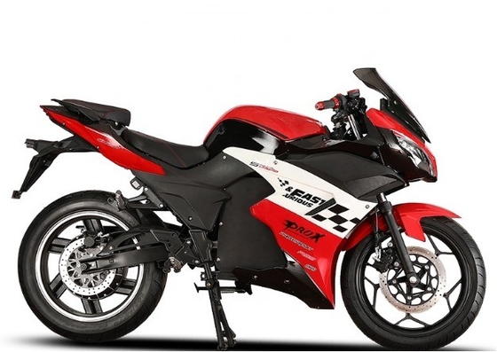 Moto de course Max. vitesse 80km/h 72v Moto électrique de course 3000w de course de moto électrique de haute puissance