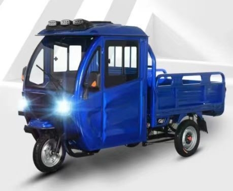 Un tricycle électrique spacieux de 1000 W pour un transport de passagers confortable et pratique