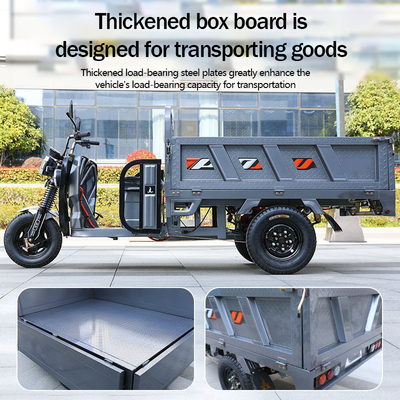 Conduite électrique Type 2024 3 roues de marchandises moto tricycle pour adultes conduite kilométrage 70-90km