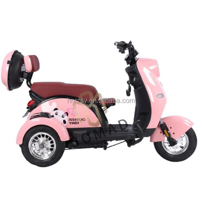 Tricycles électriques 3 roues Passagers adultes Tricycles électriques 2 passagers kilométrage 70-90km