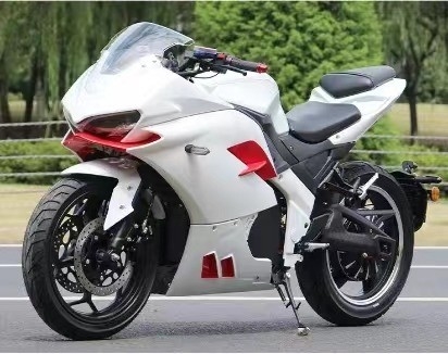 2024 Moto électrique à 2 roues de course Max. Vitesse 72V Voltage 3000w Haute puissance Vélo électrique Scooter pour adultes