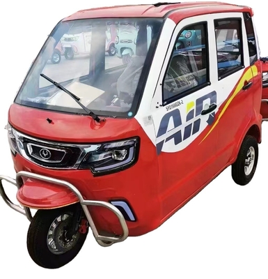 Tambour avant Tambour arrière Système de freinage 60V 1000W DC Motor Tricycle électrique