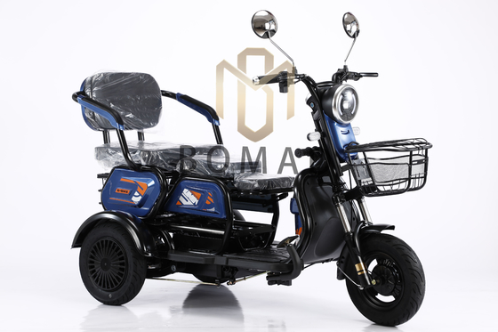 Tricycle électrique à trois roues à corps ouvert pour adultes 48v 800w Batterie 60V100Ah Ion lithium