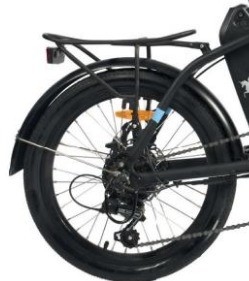 Vélo de mobilité électrique pliable de 1000 W avec moteur à moyeu arrière et temps de charge 3 heures de conduite autonome