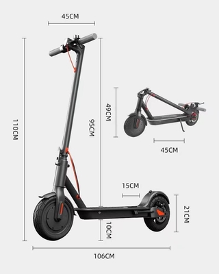 Applicable People Scooter électrique unisexe Scooter pliant pour adultes avec 6-8h de temps de charge et conception résistante à l'eau