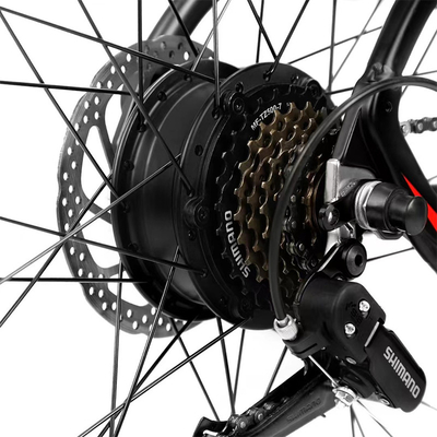Vélo électrique 48V 350W 10.4AH Longue portée Vélo électrique avec batterie intégrée