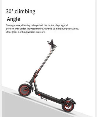Scooter électrique d'aluminium de 8 pouces pliable et longue distance avec vitesse maximale de 31 à 40 km / h