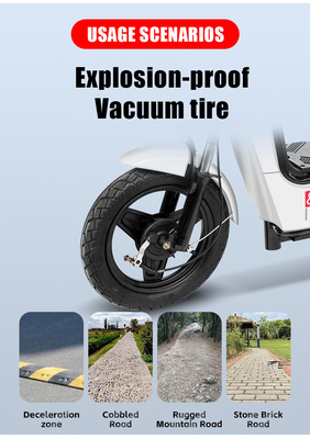 Automobile à batterie pour adultes à marche libre 48v Vélo électrique avec moteur central 350w et vitesse maximale 30-50Km/h