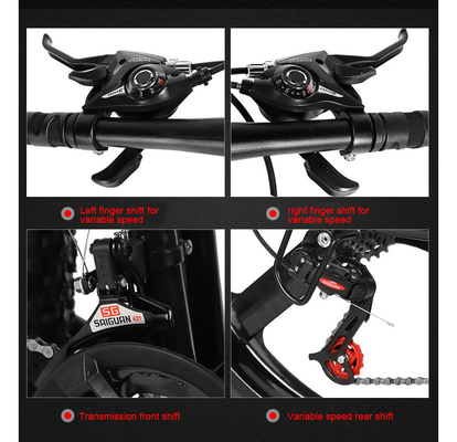 7 vitesses vélo électrique de ville avec moteur sans balai 400w 48v 10ah batterie au lithium Alliage d'aluminium vélo électrique