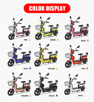 18 &quot;Taille de roue 7 vitesses vélo électrique de ville avec 350 watts / 500 watts 48v 12ah batterie E Bikes 2024 vélo électrique scooter