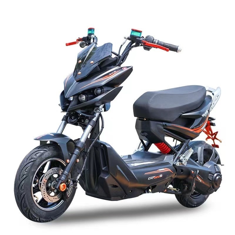 2024 Max. Vitesse 40 60km/h Motocyclette de tourisme Motocycle électrique à deux roues Pedale Scooter électrique Passager Voiture électrique