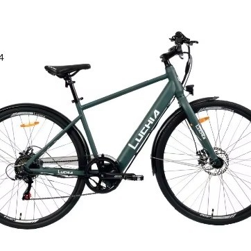 Conduite électrique automatique 250 W Moteur 700 c Vélo urbain avec une capacité de batterie de 7,6 Ah et 18 vitesses